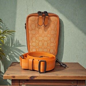 Coach Stanton Orange Crossbody Bag